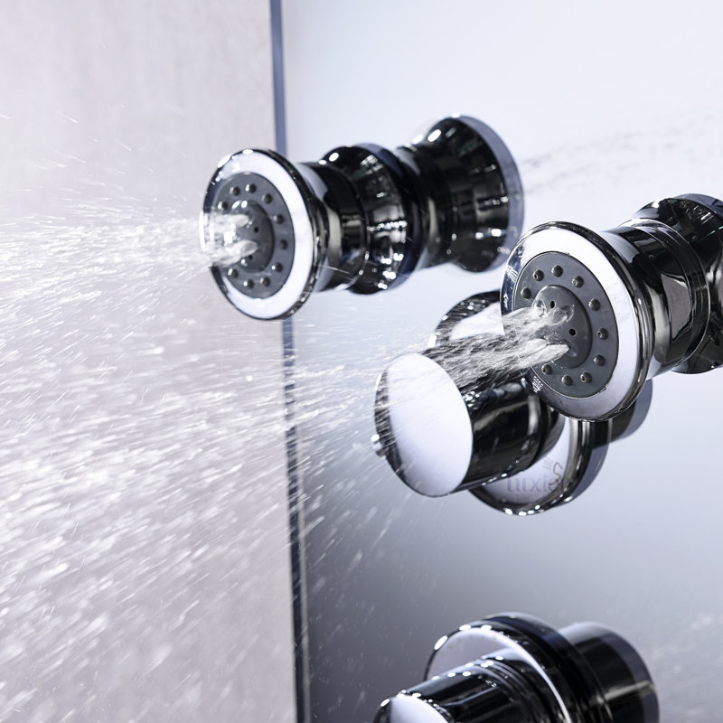 Luxier 51" MultiFunction Pressure Balanced Rainfall Shower Panel System & Reviews Wayfair